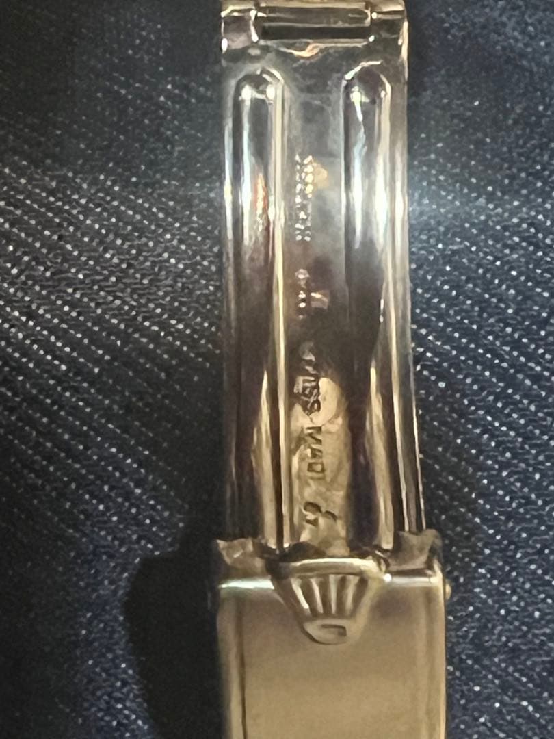 ロレックスオイスターデイトプレジョン　純正デベソリベット着お豆腐