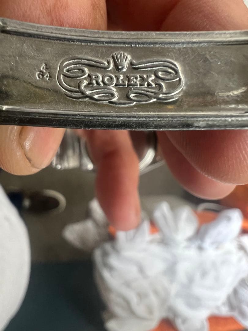 ロレックスオイスターデイトプレジョン　純正デベソリベット着お豆腐