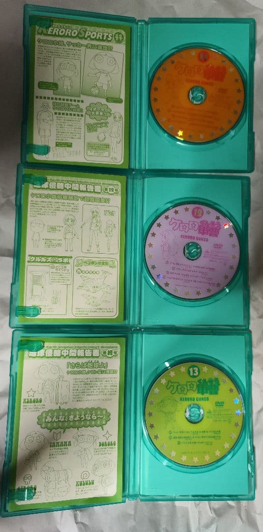 中古　ケロロ軍曹1st,2ndシーズンセット　視聴確認済み