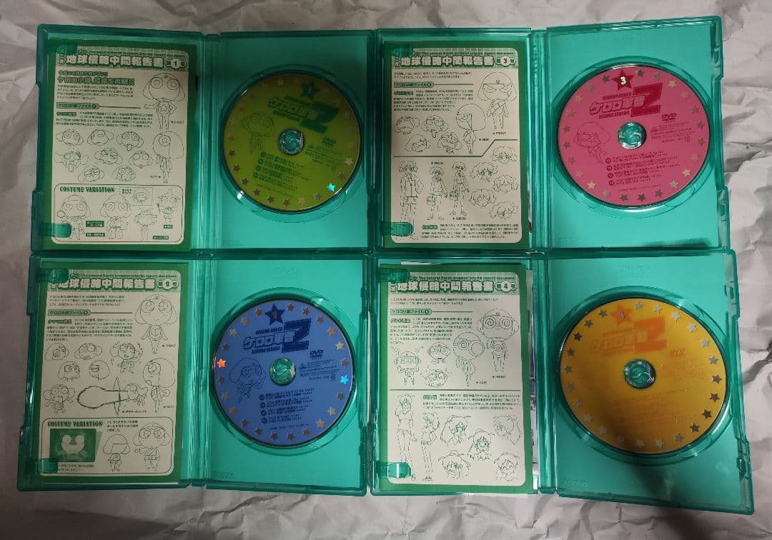 中古　ケロロ軍曹1st,2ndシーズンセット　視聴確認済み