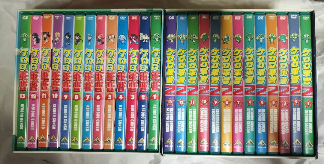 中古　ケロロ軍曹1st,2ndシーズンセット　視聴確認済み