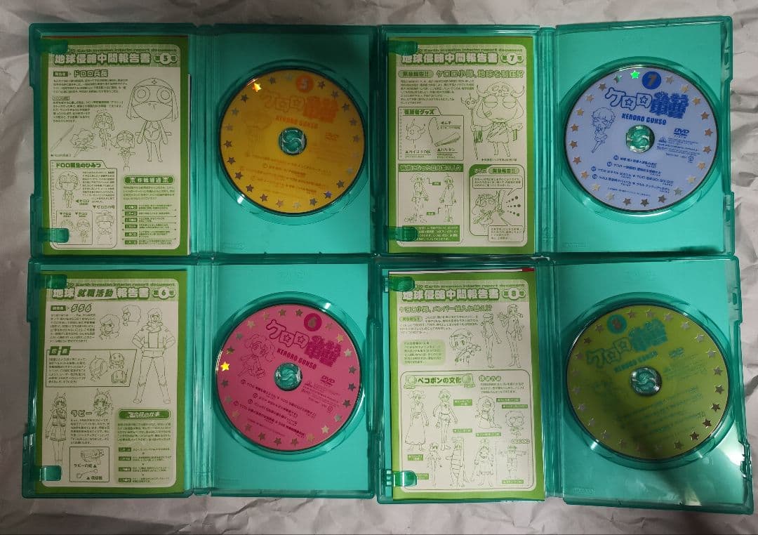 中古　ケロロ軍曹1st,2ndシーズンセット　視聴確認済み