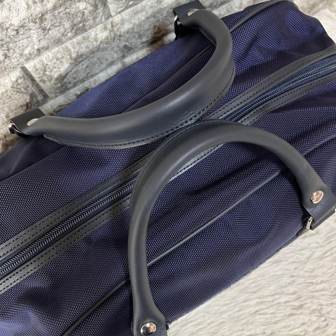 【新品未使用】バーニーズニューヨーク　ナイロン　レザー　2way ボストンバッグ