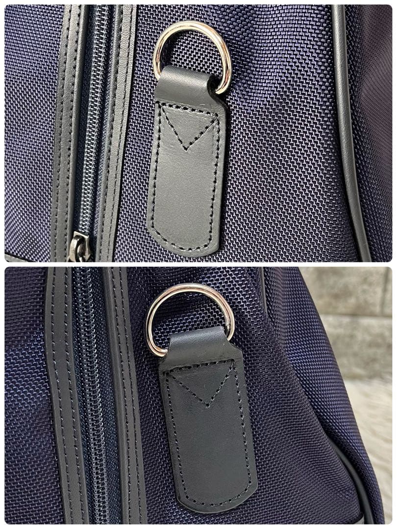 【新品未使用】バーニーズニューヨーク　ナイロン　レザー　2way ボストンバッグ