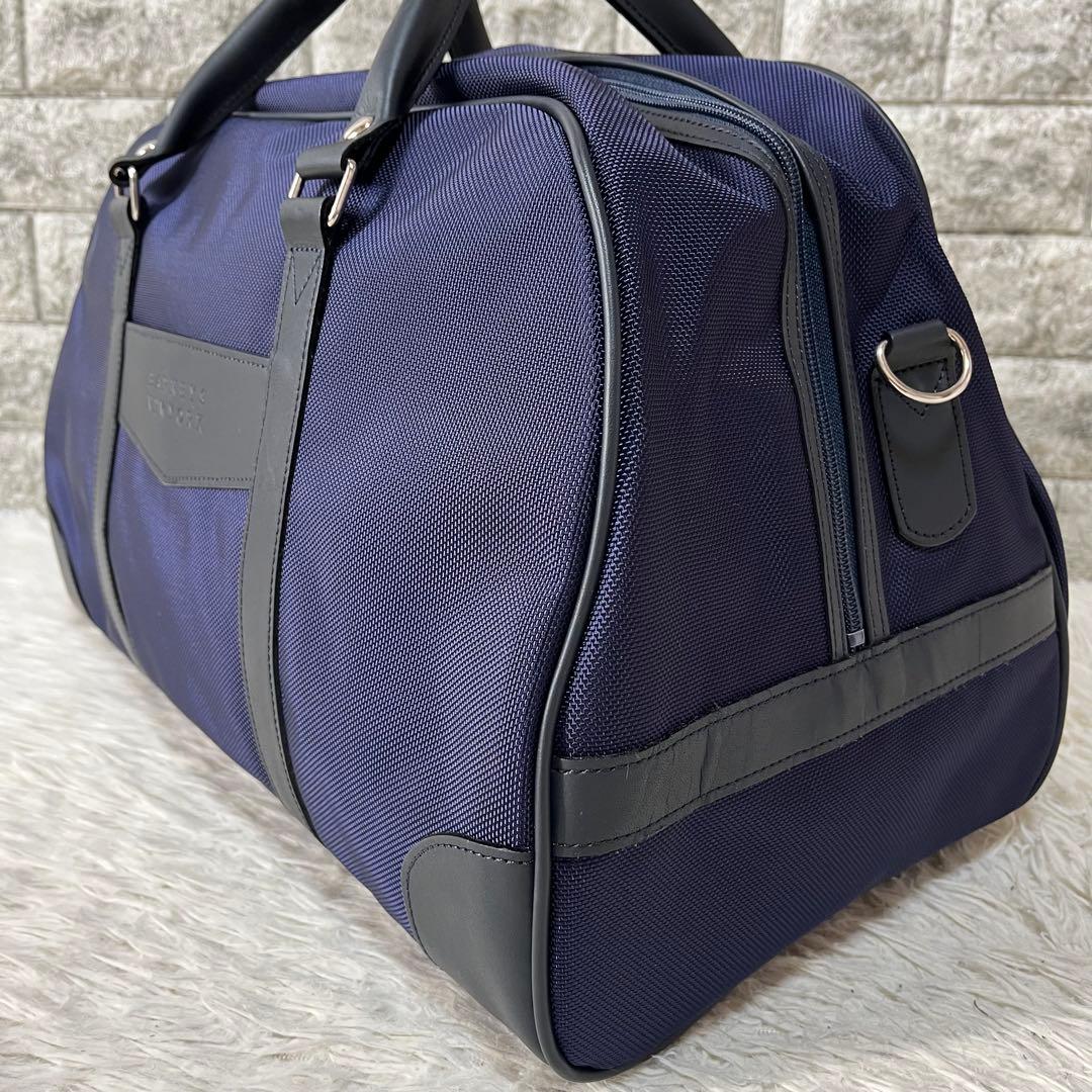 【新品未使用】バーニーズニューヨーク　ナイロン　レザー　2way ボストンバッグ