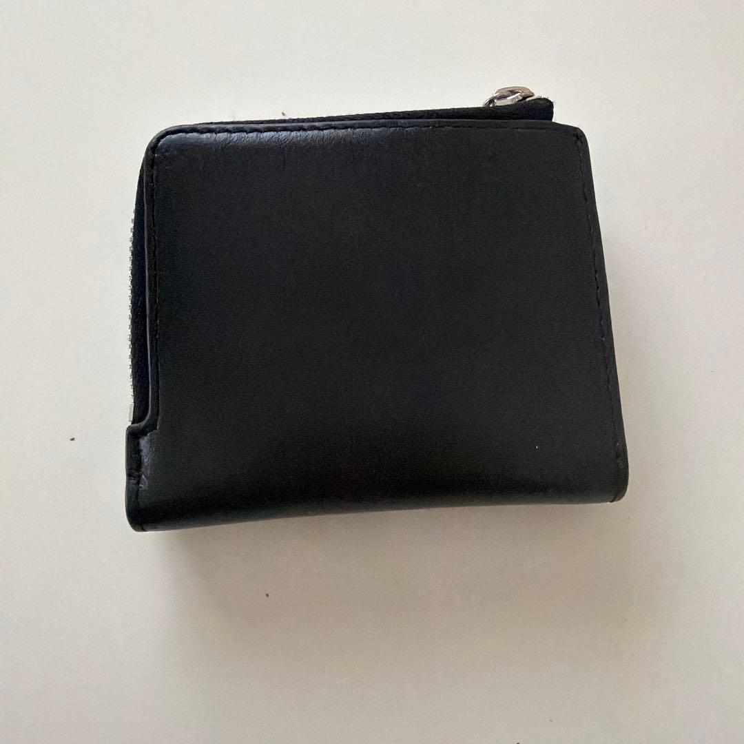 DIESEL 黒 レザー 二つ折り財布