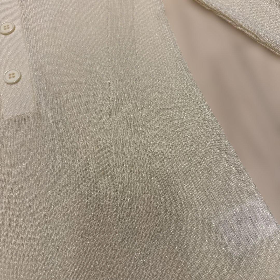 MACHATT フリル付き襟 長袖トップス