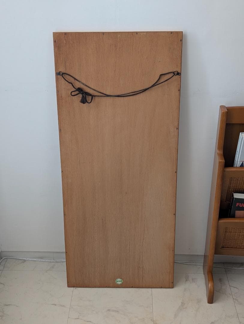 70-80s ビンテージ ウォールミラー 壁掛け鏡 ラスティック モダン