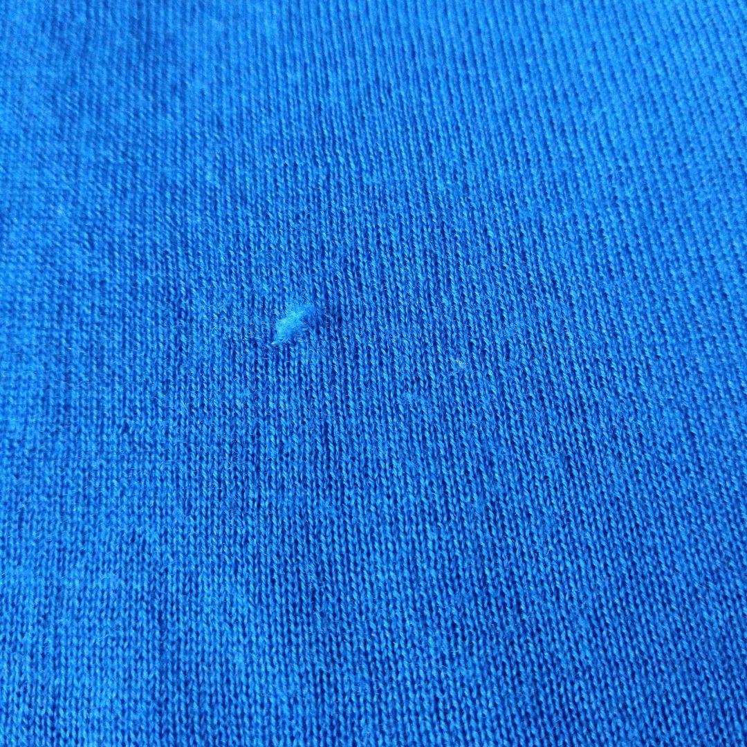 コムデギャルソン オムプリュス　ウール　大判ストール　ブルー