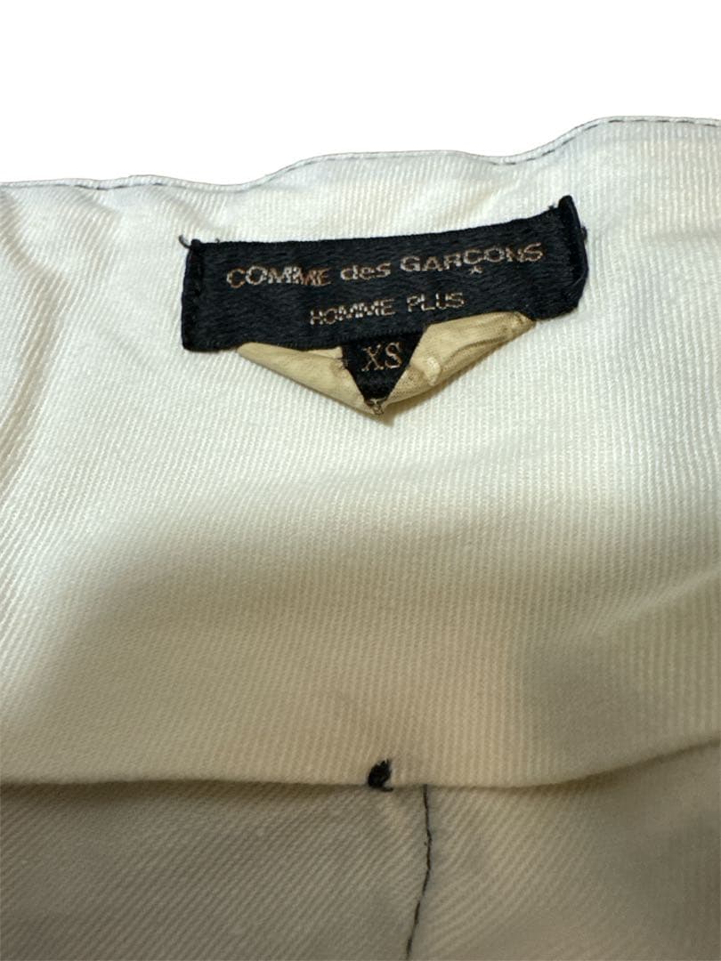 【美品】コムデギャルソンオムプリュス エステルツイル製品染加工 2タックパンツ