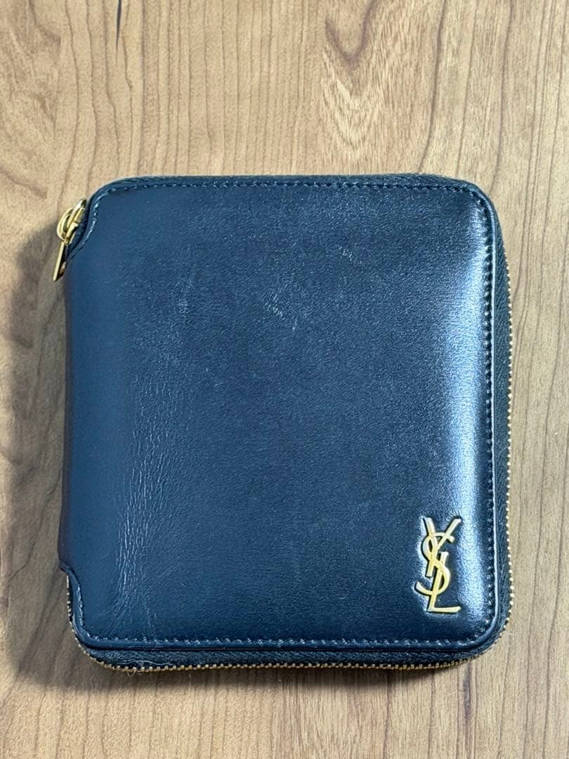 Saint Laurent サンローラン 折り財布 ブラック