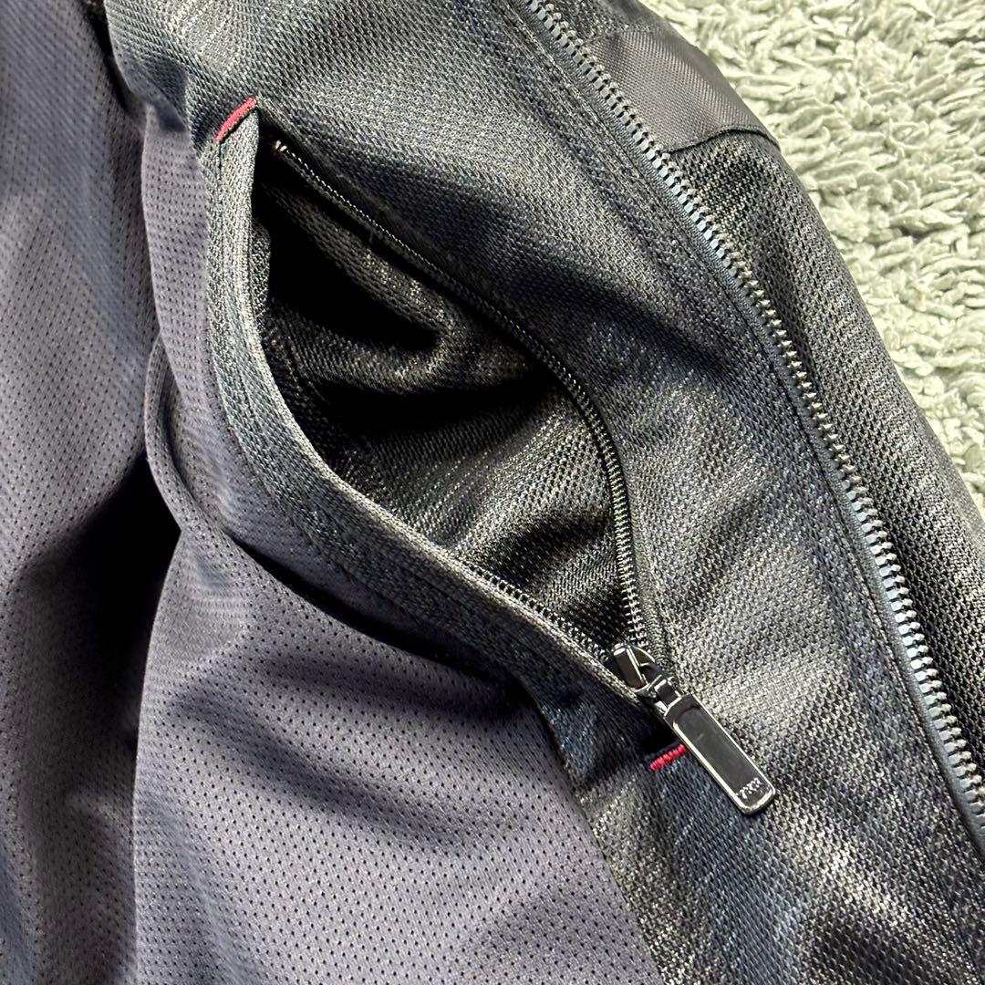 KUSHITANI 背中 肩 肘 プロテクターフルメッシュパーカージャケット