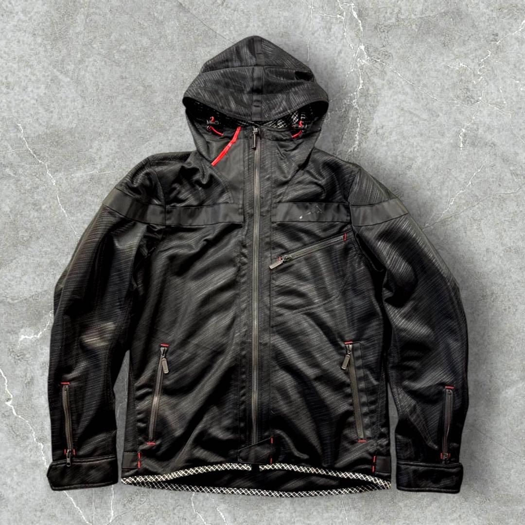KUSHITANI 背中 肩 肘 プロテクターフルメッシュパーカージャケット