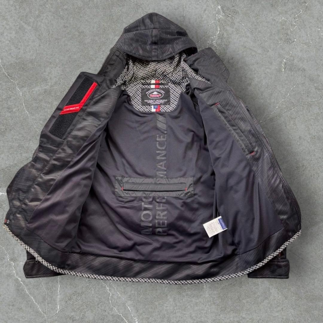 KUSHITANI 背中 肩 肘 プロテクターフルメッシュパーカージャケット