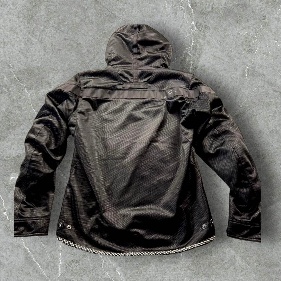 KUSHITANI 背中 肩 肘 プロテクターフルメッシュパーカージャケット