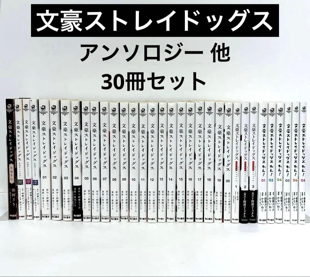 文豪ストレイドッグス 1~20巻 文ストわん デッドアップル アンソロジー30冊