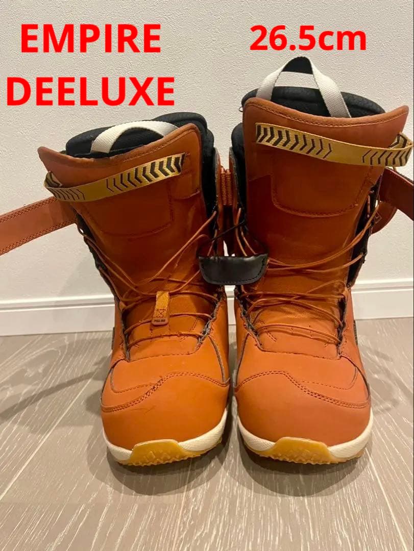 【美品】DEELUXE EMPIRE 26.5cm インソール付き　ブラウン
