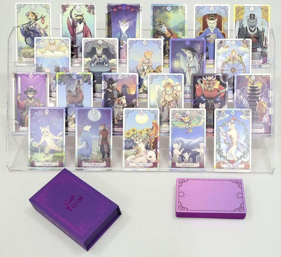 【正規品タロットカード】韓国の超希少インディーズ✨猫×ファンタジー×古典アート