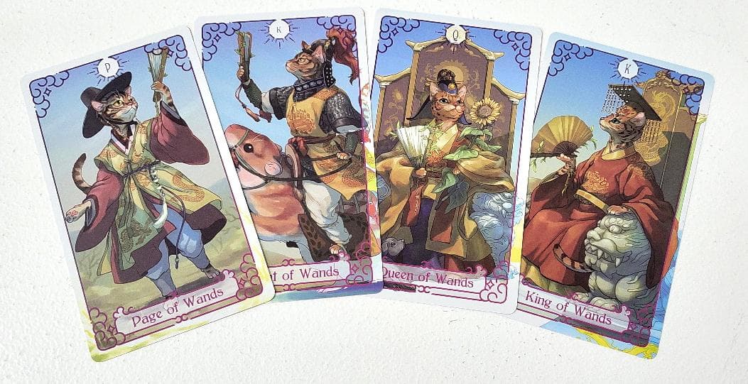 【正規品タロットカード】韓国の超希少インディーズ✨猫×ファンタジー×古典アート