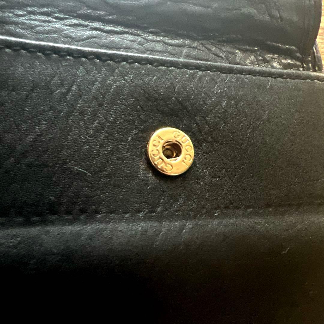 GUCCI二つ折り財布　薄型ミニコンパクトウォレット　メンズ　イタリア製