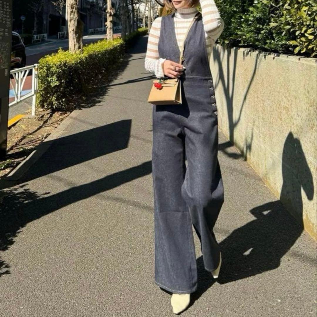 【シーニュ】デニムサロペット0 cygne オールインワン