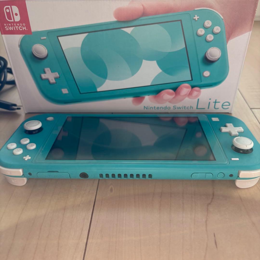 Nintendo Switch Lite ターコイズ 本体 ACアダプター箱付き
