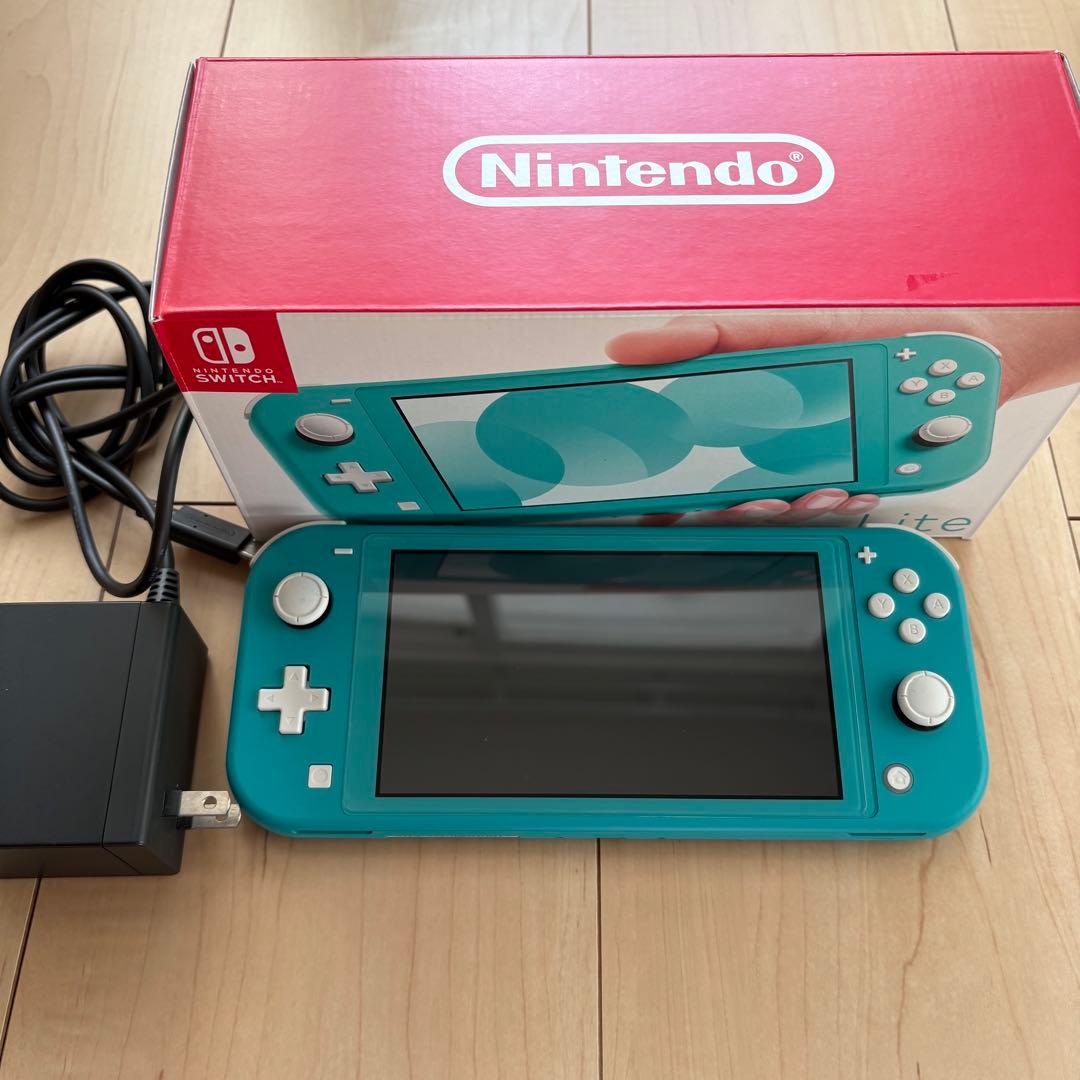 Nintendo Switch Lite ターコイズ 本体 ACアダプター箱付き