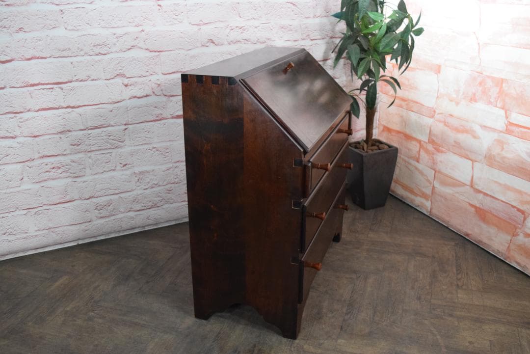 松本民芸家具 ライティングビューロー/デスク #308型 訳あり品