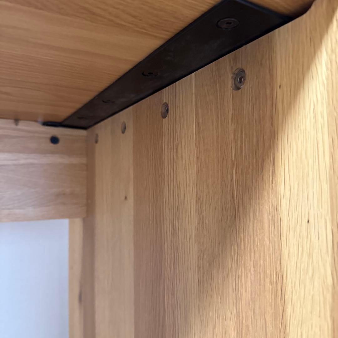 無印良品　無垢材デスク　オーク材　シンプルデスク