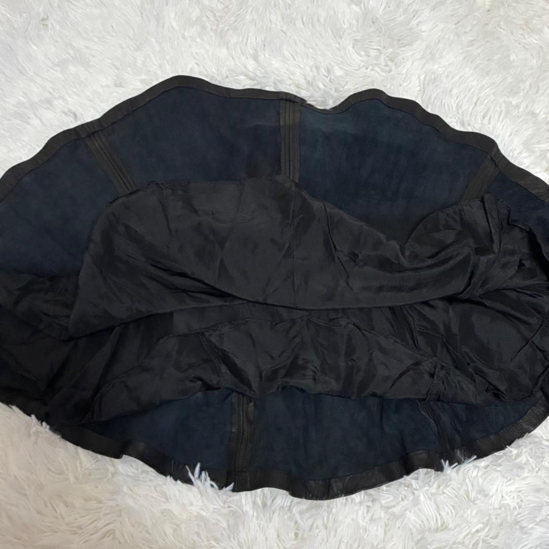 Ralph Lauren ポロラルフローレン レザースカート 本革 羊革 ミニ