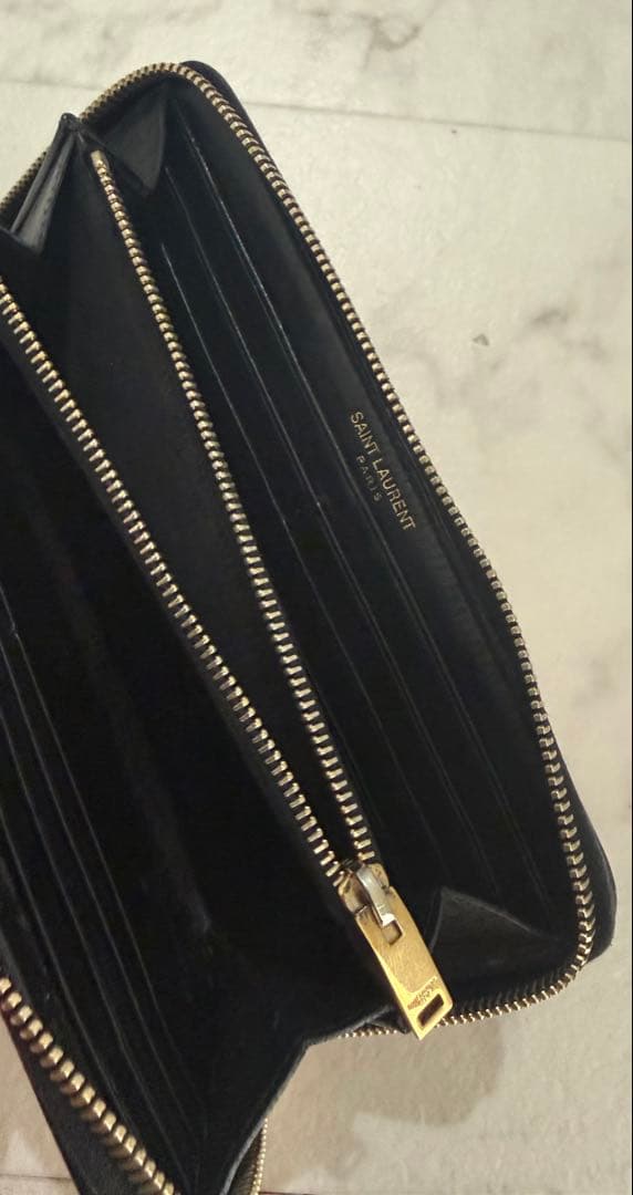 【希少】 SAINT LAURENT レオパード 長財布 ピンク ヒョウ