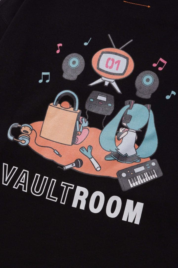VAULTROOM × 初音ミク Tシャツ 黒