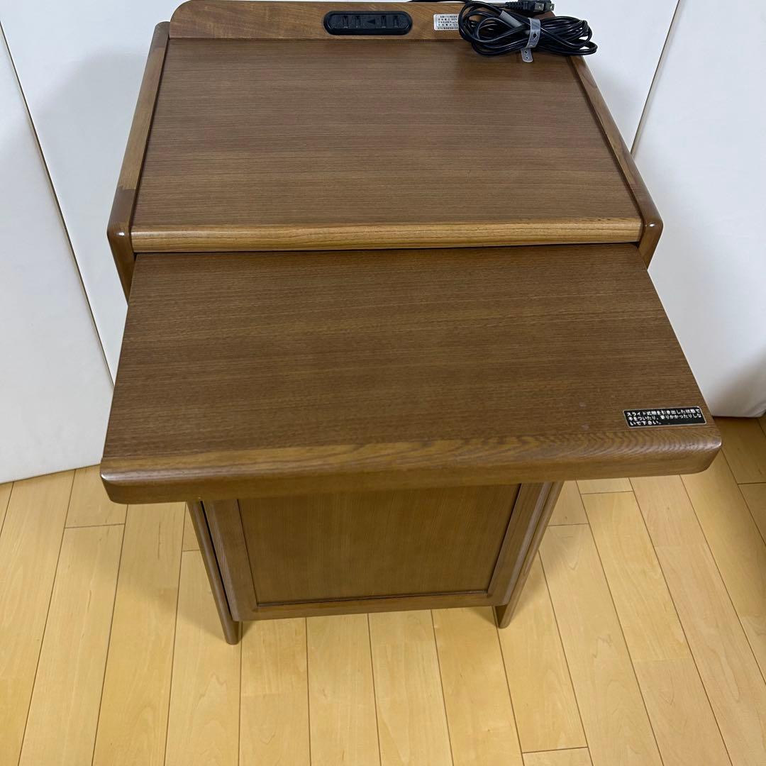 カリモク家具 電話台 FAX台 キャビネットコンセント付き karimoku