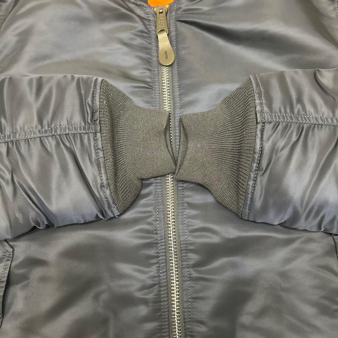 【美品】アルファ ALPHA MA-1 フライトジャケット ネイビー XLサイズ