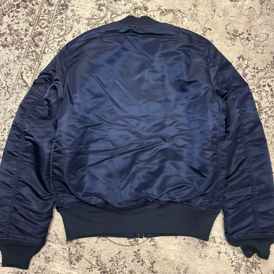 【美品】アルファ ALPHA MA-1 フライトジャケット ネイビー XLサイズ