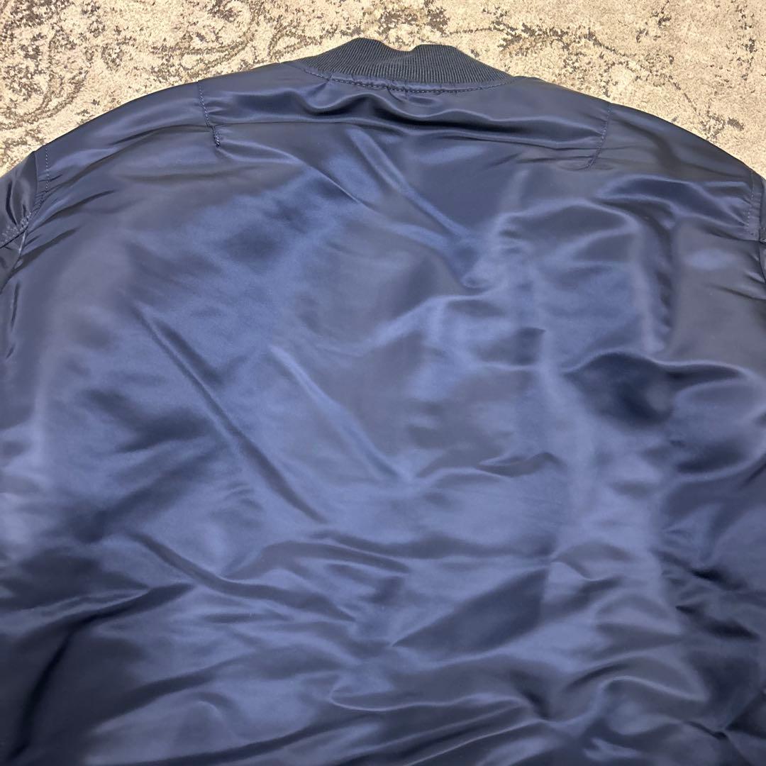 【美品】アルファ ALPHA MA-1 フライトジャケット ネイビー XLサイズ