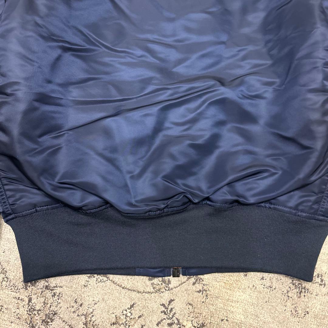 【美品】アルファ ALPHA MA-1 フライトジャケット ネイビー XLサイズ