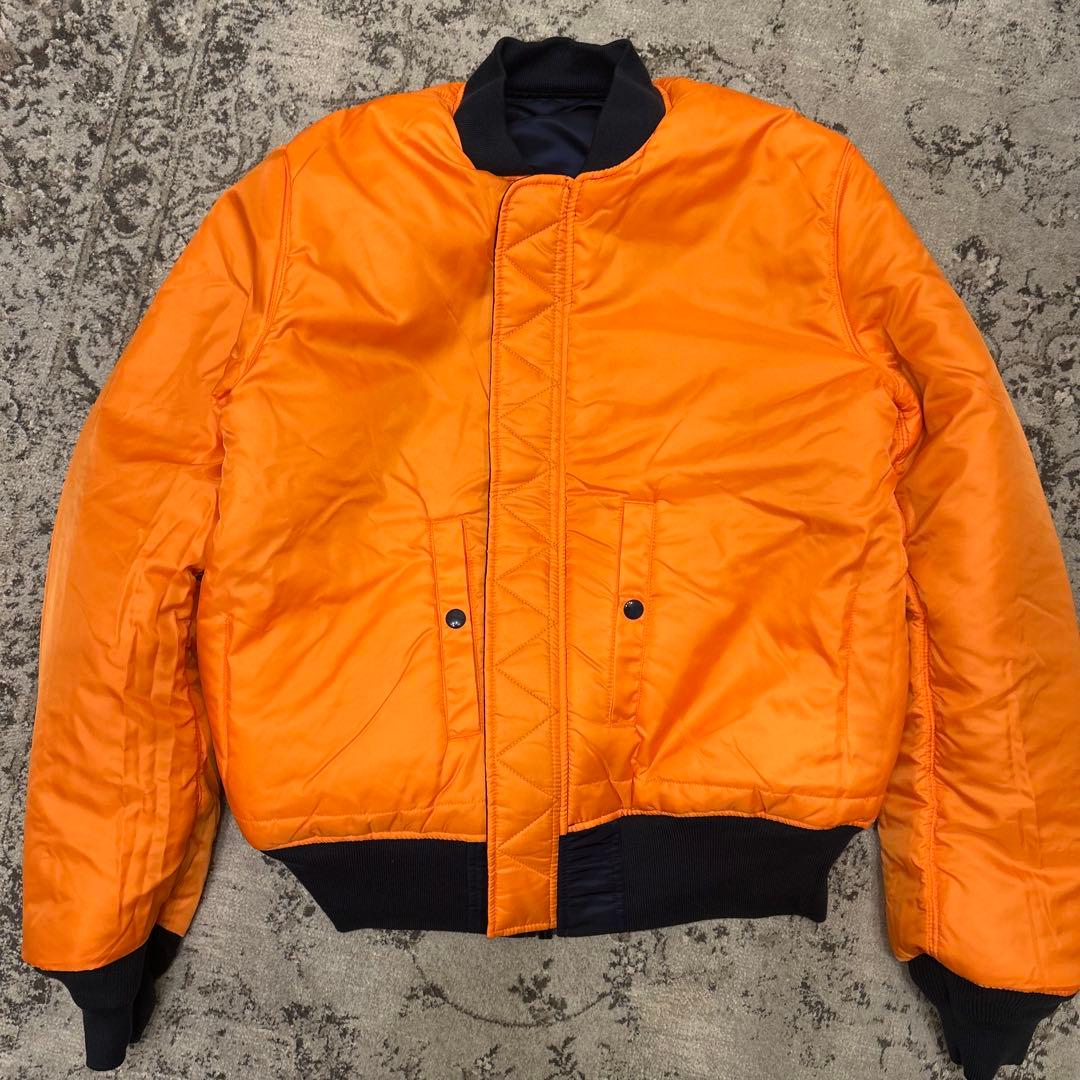 【美品】アルファ ALPHA MA-1 フライトジャケット ネイビー XLサイズ