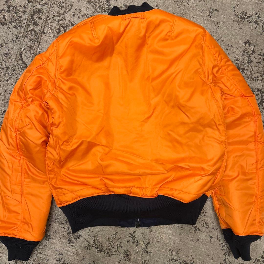 【美品】アルファ ALPHA MA-1 フライトジャケット ネイビー XLサイズ