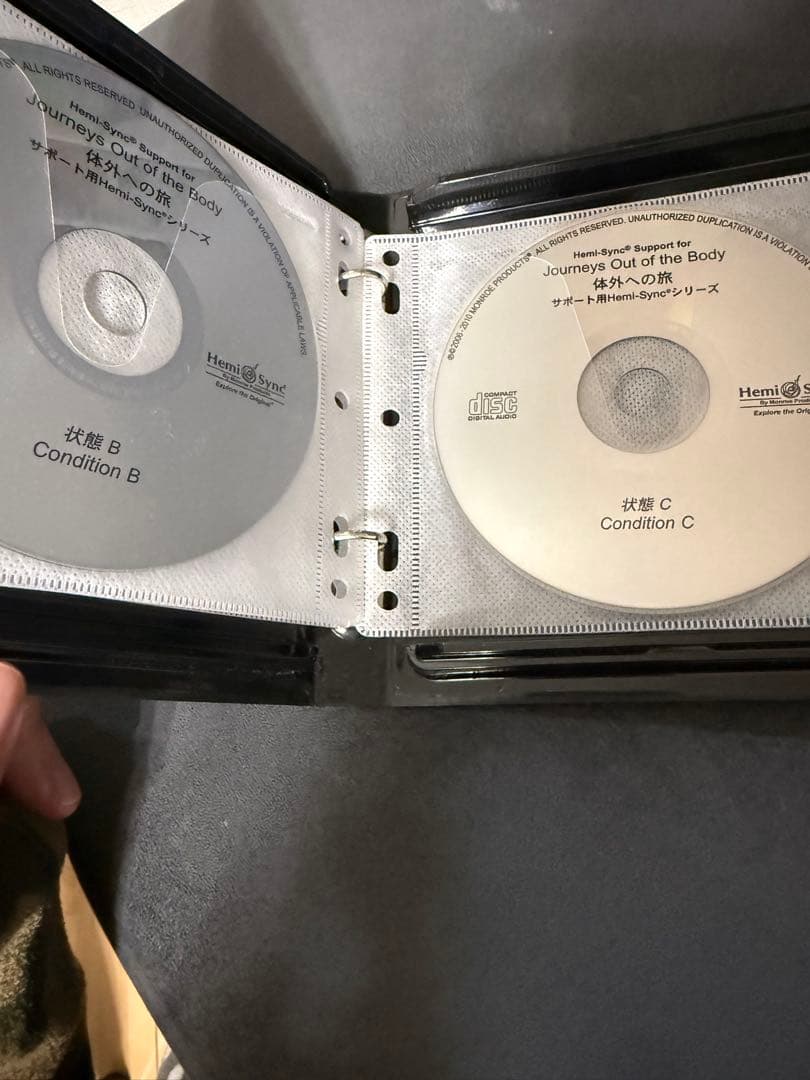 ヘミシンク 体外への旅 サポート用　日本語版・CD 6枚セット　体外離脱