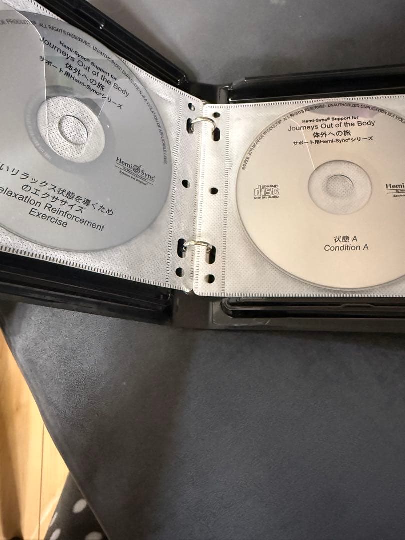ヘミシンク 体外への旅 サポート用　日本語版・CD 6枚セット　体外離脱