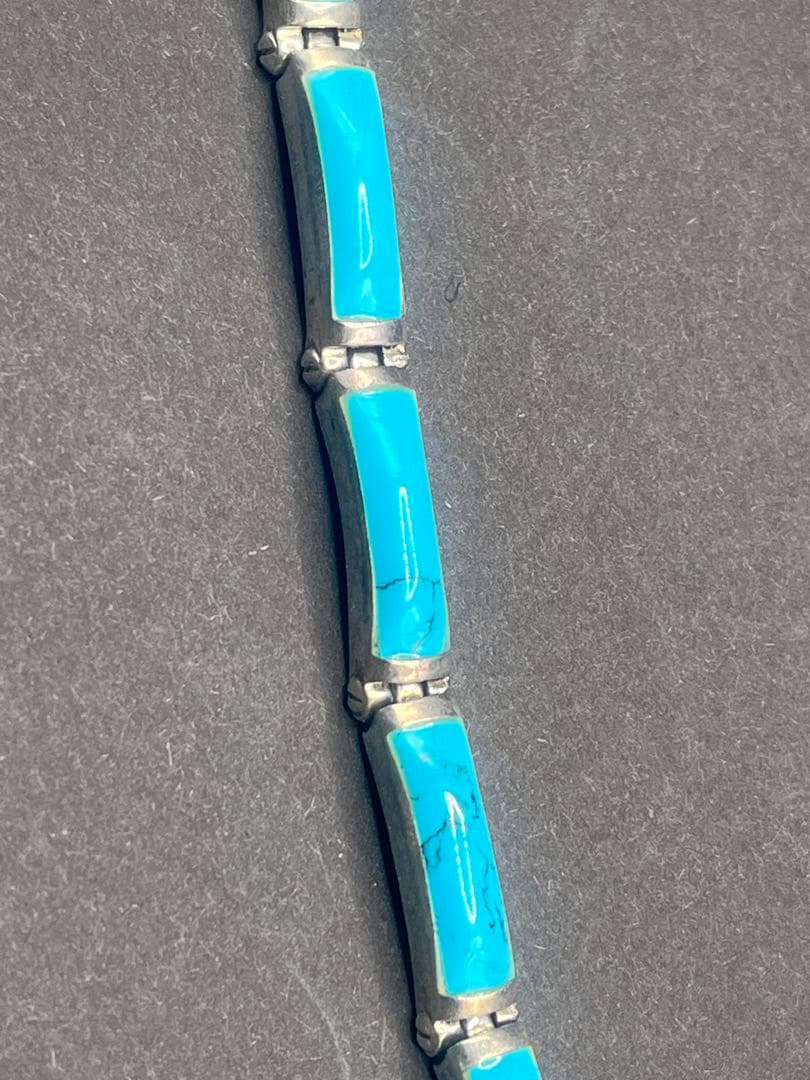 【激レア】シルバー925 ターコイズ？ バングル ブレスレット