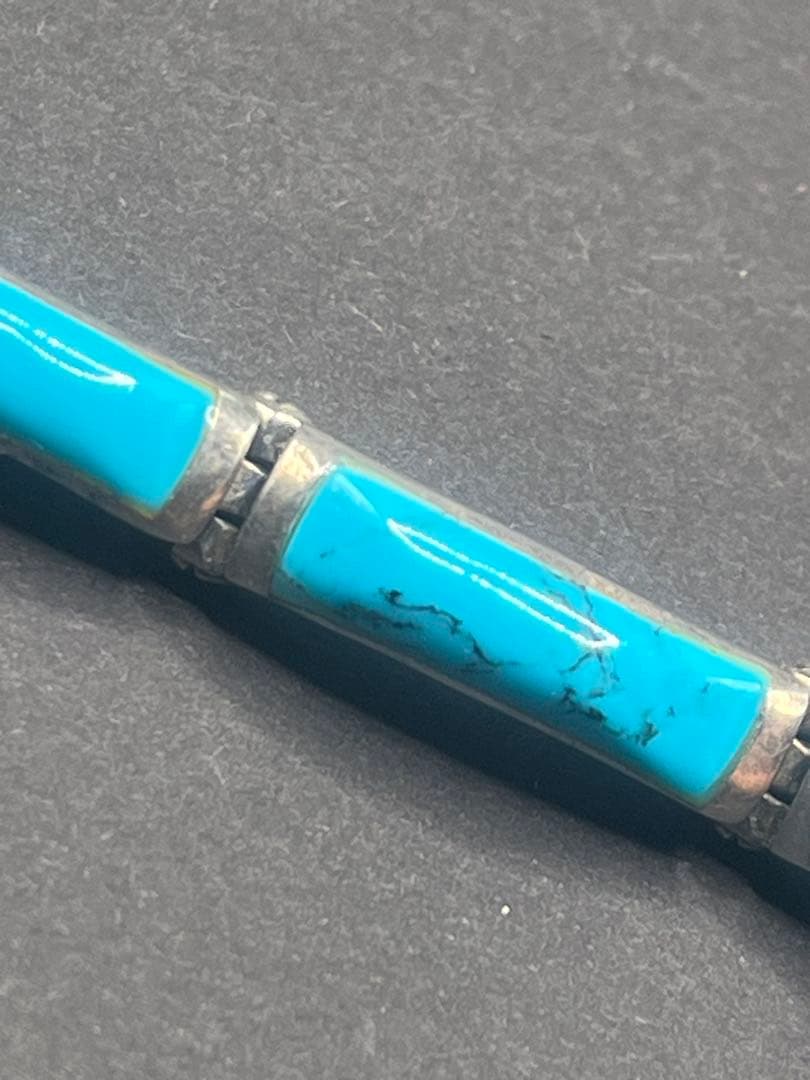 【激レア】シルバー925 ターコイズ？ バングル ブレスレット