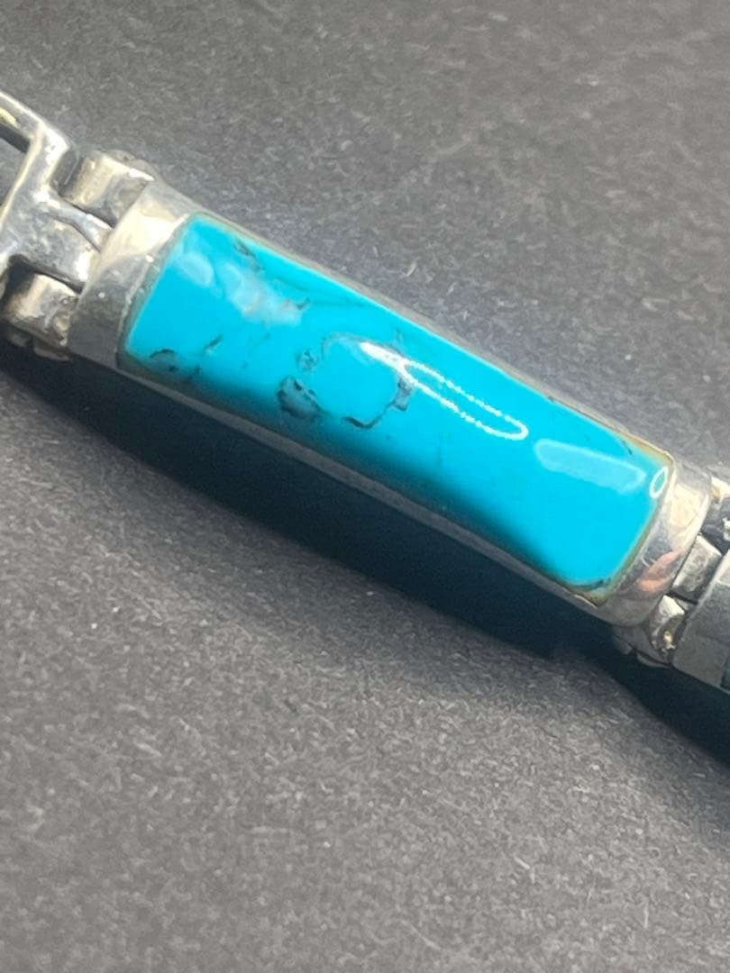 【激レア】シルバー925 ターコイズ？ バングル ブレスレット