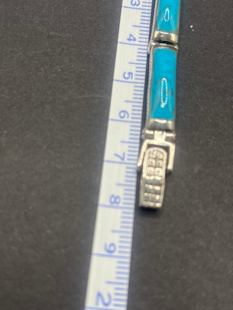 【激レア】シルバー925 ターコイズ？ バングル ブレスレット