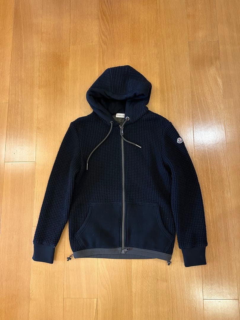 【人気】ダウンニット　モンクレール　ネイビー　M カーディガン