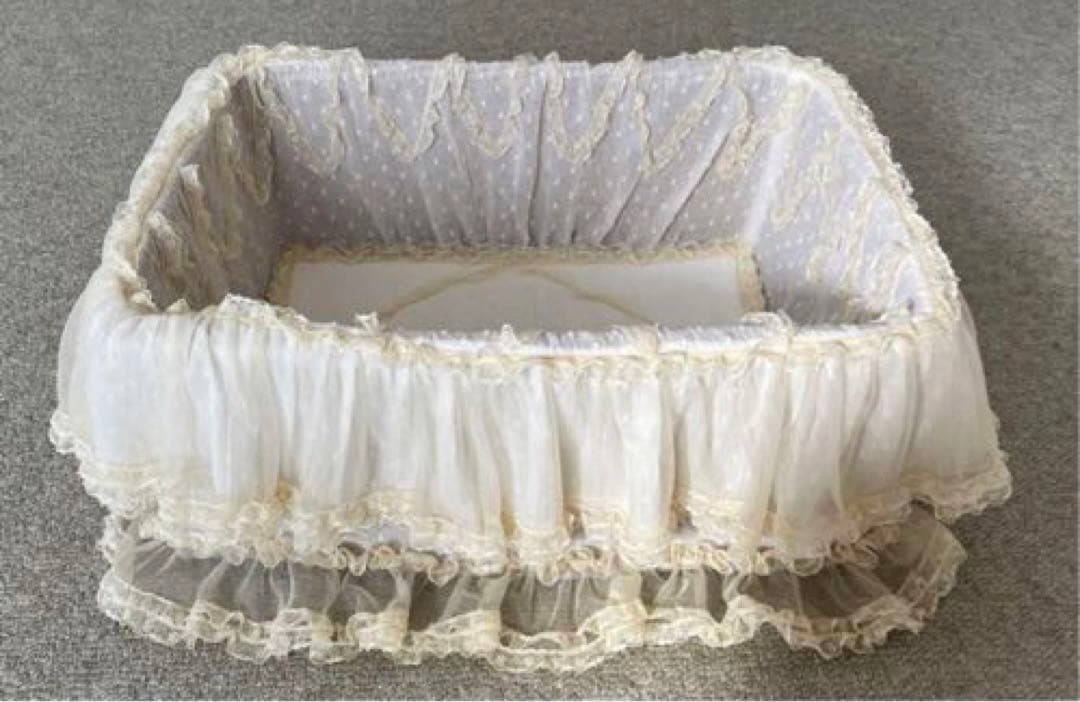 サエラ風 レース バスケット ハンドメイド 薔薇 ローズ