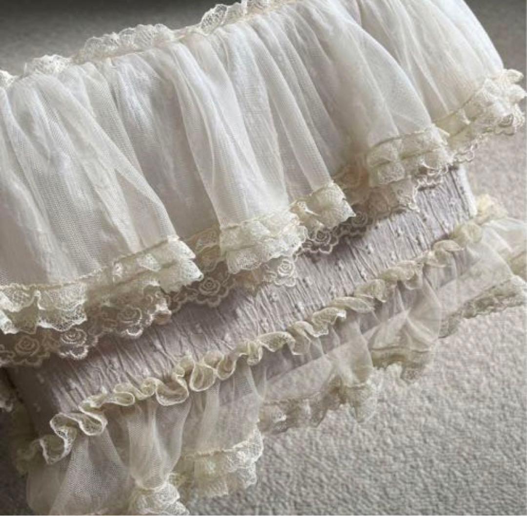 サエラ風 レース バスケット ハンドメイド 薔薇 ローズ