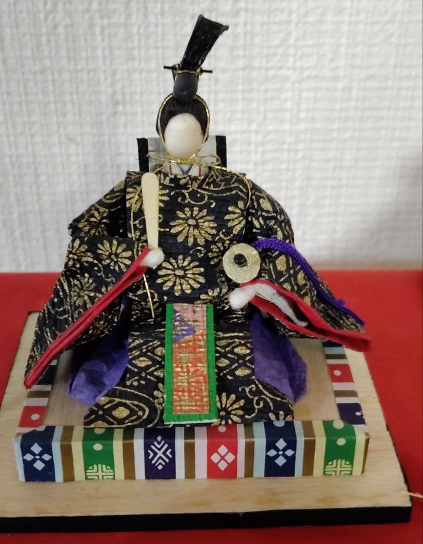 「職人技 」和紙製 雛人形　五段飾り　千代紙　コンパクト　雛飾り ひな祭り