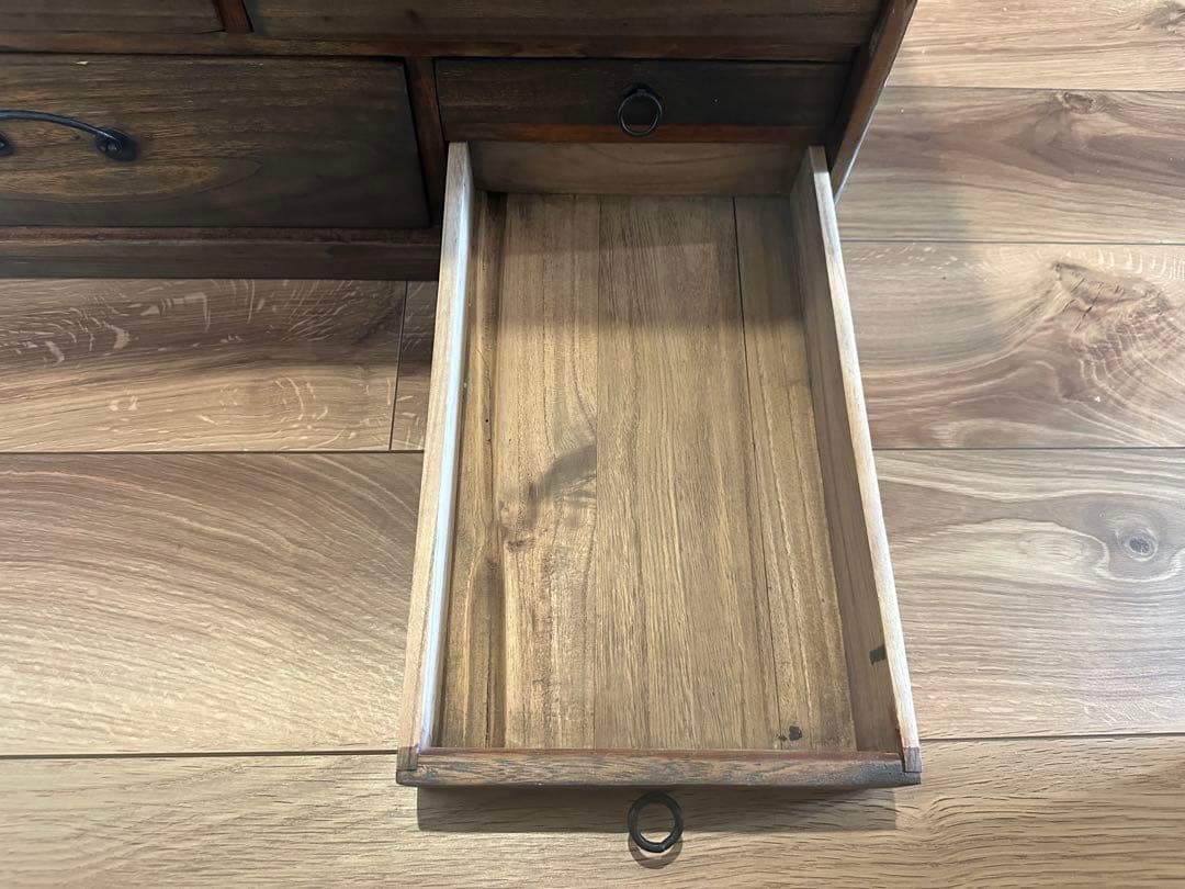 【お値下げ！】和箪笥リメイクチェスト 昭和レトロ無垢材 和モダン古材